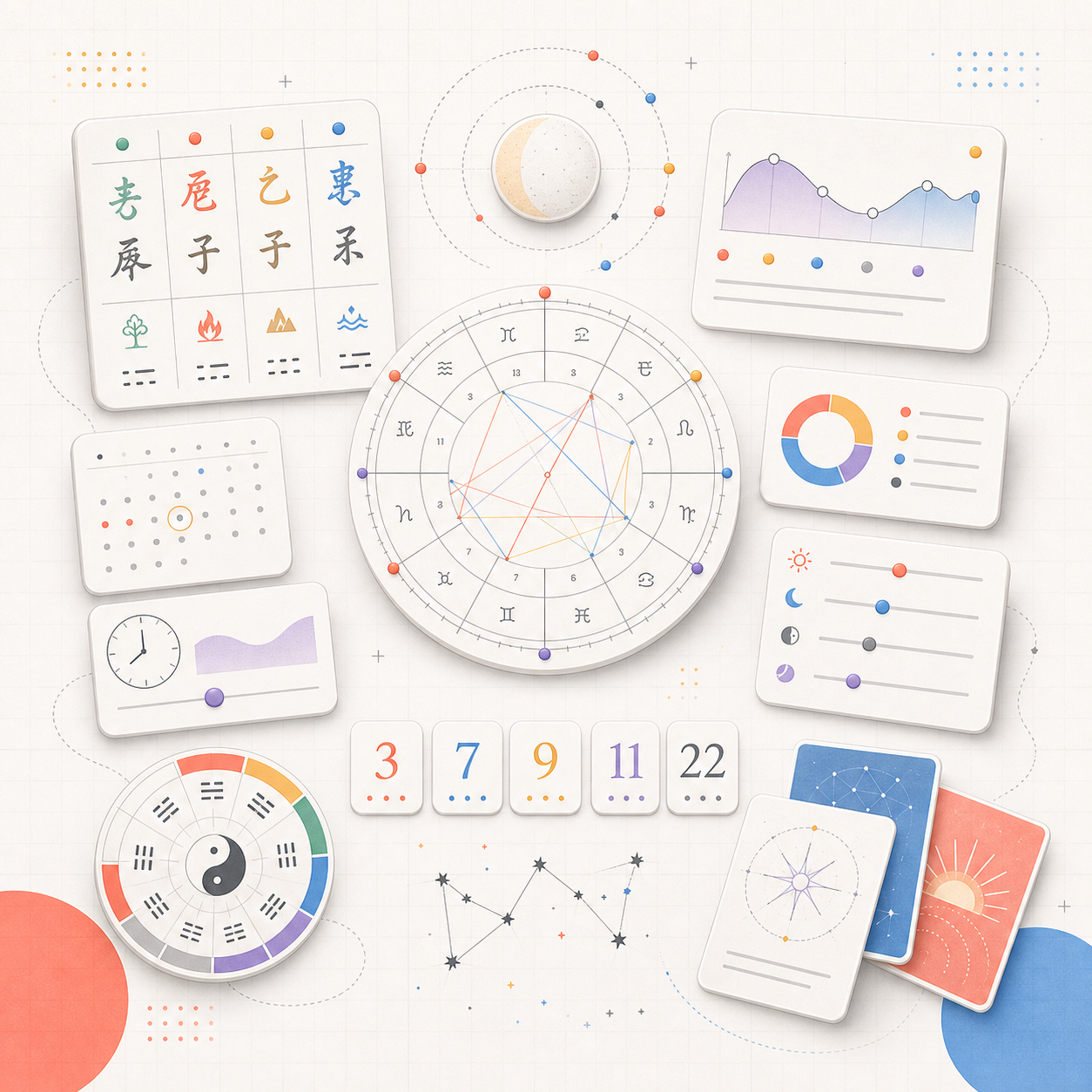 Illustration for the Astrology & Fortune tools category