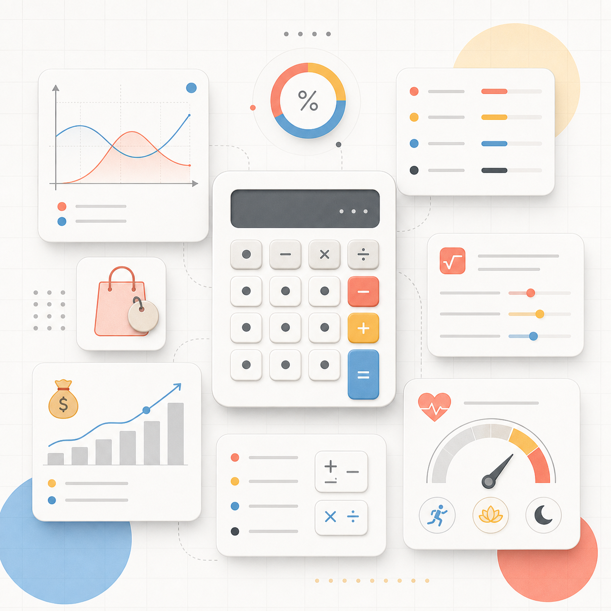 Illustration for the Calculators tools category