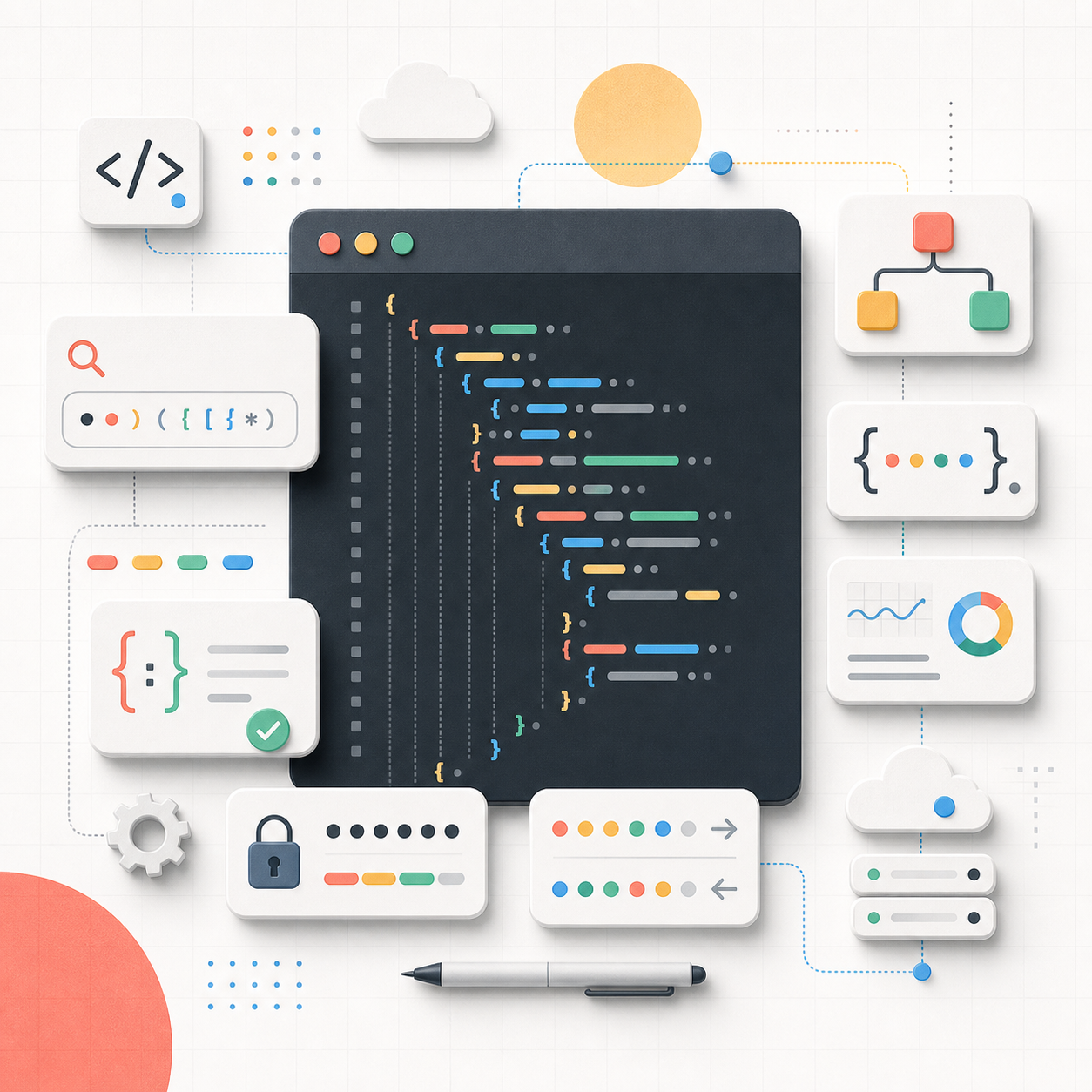 Illustration for the Developer tools category